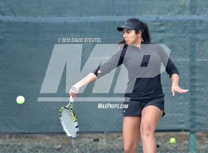 Thumbnail 2 in Rocklin vs. Cupertino (CIF NorCal Regional Team Tennis Championships) photogallery.