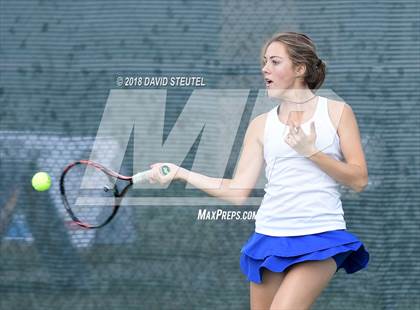 Thumbnail 1 in Rocklin vs. Cupertino (CIF NorCal Regional Team Tennis Championships) photogallery.