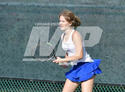 Thumbnail 3 in Rocklin vs. Cupertino (CIF NorCal Regional Team Tennis Championships) photogallery.