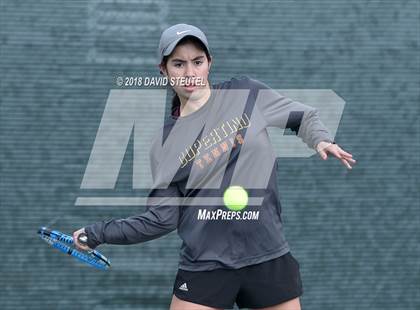 Thumbnail 1 in Rocklin vs. Cupertino (CIF NorCal Regional Team Tennis Championships) photogallery.