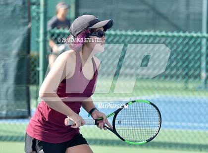 Thumbnail 1 in Rocklin vs. Cupertino (CIF NorCal Regional Team Tennis Championships) photogallery.