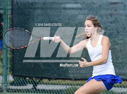 Thumbnail 1 in Rocklin vs. Cupertino (CIF NorCal Regional Team Tennis Championships) photogallery.