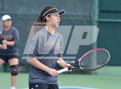 Thumbnail 3 in Rocklin vs. Cupertino (CIF NorCal Regional Team Tennis Championships) photogallery.
