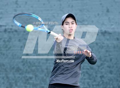 Thumbnail 1 in Rocklin vs. Cupertino (CIF NorCal Regional Team Tennis Championships) photogallery.