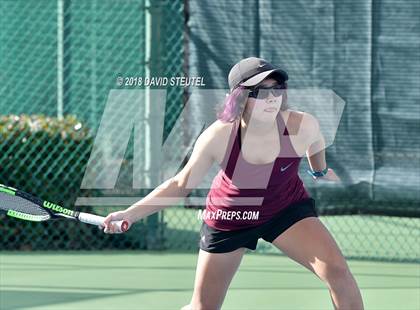 Thumbnail 2 in Rocklin vs. Cupertino (CIF NorCal Regional Team Tennis Championships) photogallery.