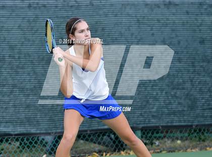 Thumbnail 1 in Rocklin vs. Cupertino (CIF NorCal Regional Team Tennis Championships) photogallery.