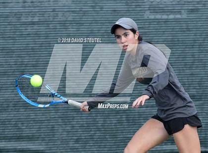 Thumbnail 2 in Rocklin vs. Cupertino (CIF NorCal Regional Team Tennis Championships) photogallery.