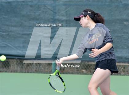 Thumbnail 3 in Rocklin vs. Cupertino (CIF NorCal Regional Team Tennis Championships) photogallery.