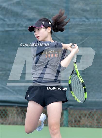 Thumbnail 2 in Rocklin vs. Cupertino (CIF NorCal Regional Team Tennis Championships) photogallery.