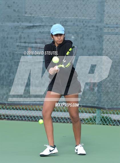 Thumbnail 3 in Rocklin vs. Cupertino (CIF NorCal Regional Team Tennis Championships) photogallery.