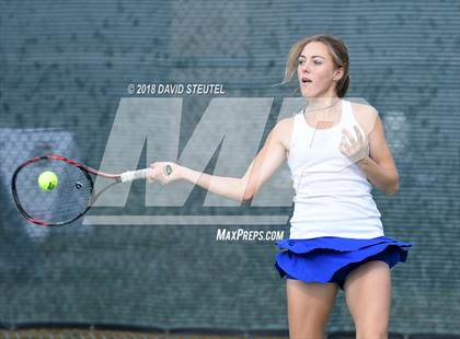 Thumbnail 2 in Rocklin vs. Cupertino (CIF NorCal Regional Team Tennis Championships) photogallery.
