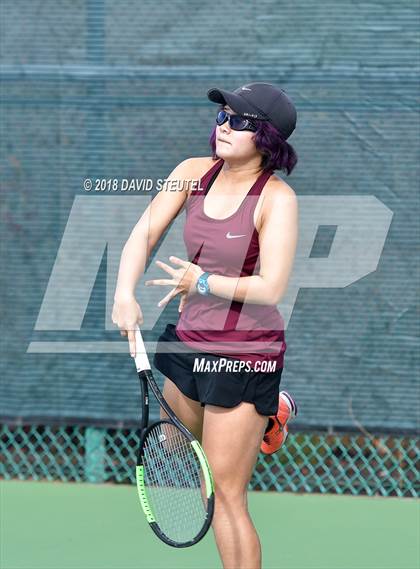 Thumbnail 2 in Rocklin vs. Cupertino (CIF NorCal Regional Team Tennis Championships) photogallery.