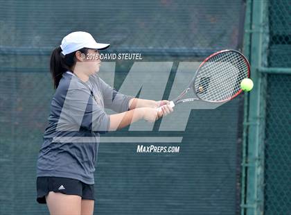 Thumbnail 1 in Rocklin vs. Cupertino (CIF NorCal Regional Team Tennis Championships) photogallery.