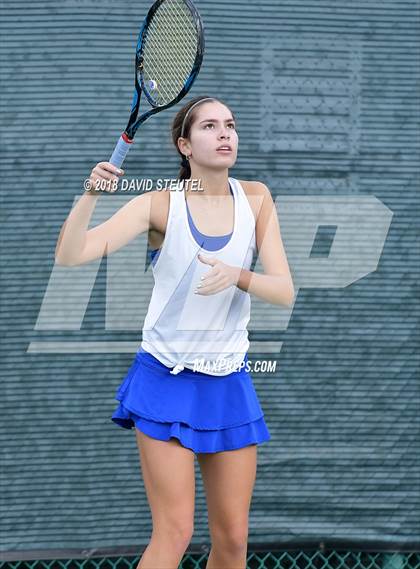 Thumbnail 3 in Rocklin vs. Cupertino (CIF NorCal Regional Team Tennis Championships) photogallery.