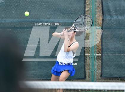Thumbnail 2 in Rocklin vs. Cupertino (CIF NorCal Regional Team Tennis Championships) photogallery.