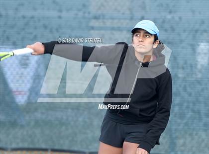 Thumbnail 2 in Rocklin vs. Cupertino (CIF NorCal Regional Team Tennis Championships) photogallery.