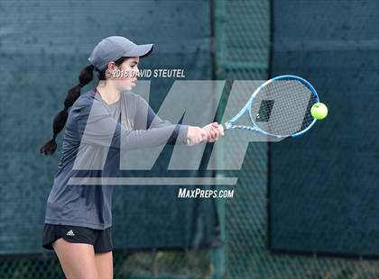 Thumbnail 3 in Rocklin vs. Cupertino (CIF NorCal Regional Team Tennis Championships) photogallery.