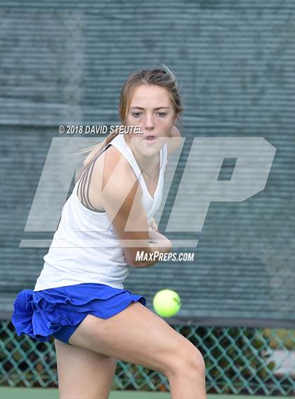 Thumbnail 1 in Rocklin vs. Cupertino (CIF NorCal Regional Team Tennis Championships) photogallery.