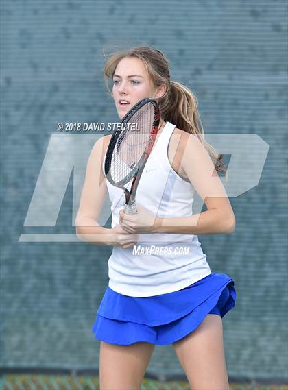Thumbnail 1 in Rocklin vs. Cupertino (CIF NorCal Regional Team Tennis Championships) photogallery.