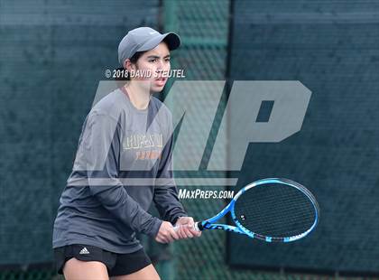 Thumbnail 2 in Rocklin vs. Cupertino (CIF NorCal Regional Team Tennis Championships) photogallery.