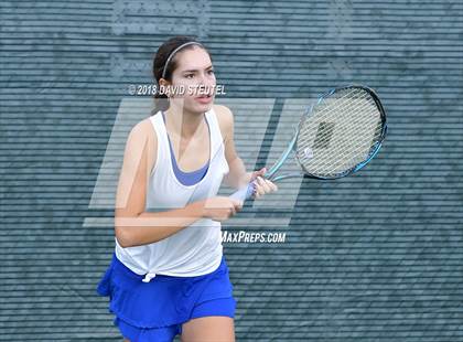 Thumbnail 1 in Rocklin vs. Cupertino (CIF NorCal Regional Team Tennis Championships) photogallery.