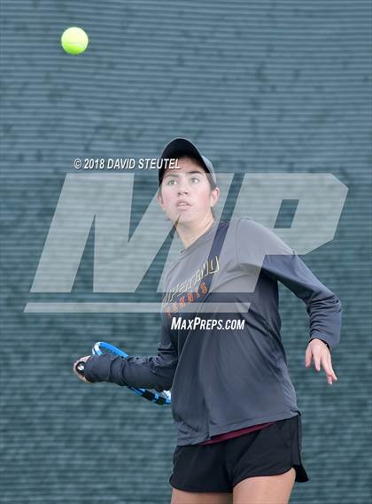 Thumbnail 1 in Rocklin vs. Cupertino (CIF NorCal Regional Team Tennis Championships) photogallery.