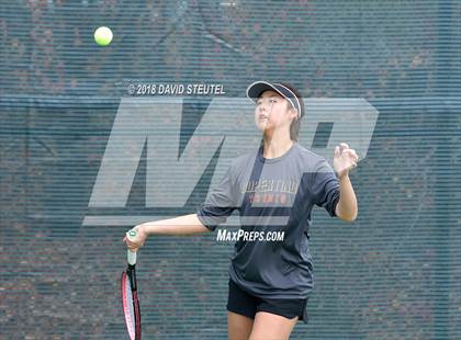 Thumbnail 3 in Rocklin vs. Cupertino (CIF NorCal Regional Team Tennis Championships) photogallery.