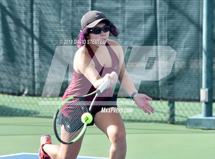 Thumbnail 3 in Rocklin vs. Cupertino (CIF NorCal Regional Team Tennis Championships) photogallery.