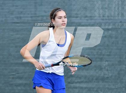 Thumbnail 3 in Rocklin vs. Cupertino (CIF NorCal Regional Team Tennis Championships) photogallery.