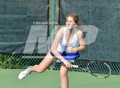 Thumbnail 1 in Rocklin vs. Cupertino (CIF NorCal Regional Team Tennis Championships) photogallery.