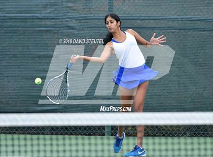 Thumbnail 1 in Rocklin vs. Cupertino (CIF NorCal Regional Team Tennis Championships) photogallery.