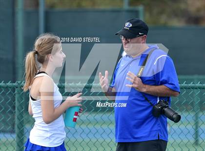 Thumbnail 2 in Rocklin vs. Cupertino (CIF NorCal Regional Team Tennis Championships) photogallery.