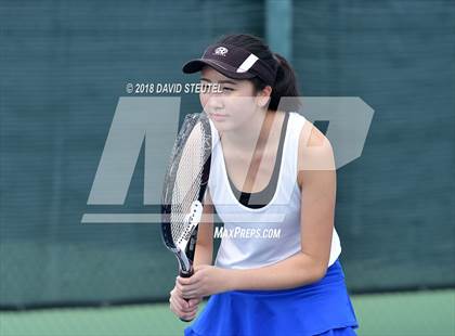 Thumbnail 1 in Rocklin vs. Cupertino (CIF NorCal Regional Team Tennis Championships) photogallery.
