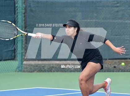 Thumbnail 1 in Rocklin vs. Cupertino (CIF NorCal Regional Team Tennis Championships) photogallery.