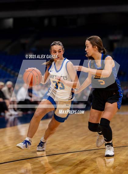Thumbnail 3 in Nazareth vs. Saltillo (UIL 1A Basketball Division II Final) photogallery.