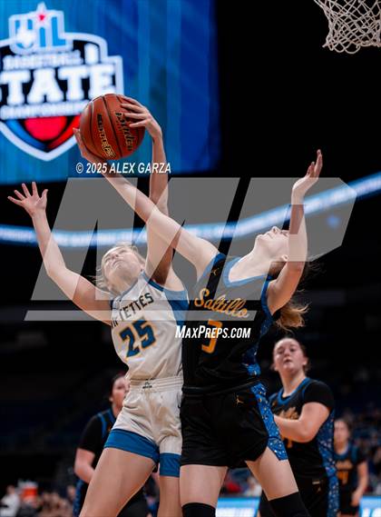 Thumbnail 1 in Nazareth vs. Saltillo (UIL 1A Basketball Division II Final) photogallery.