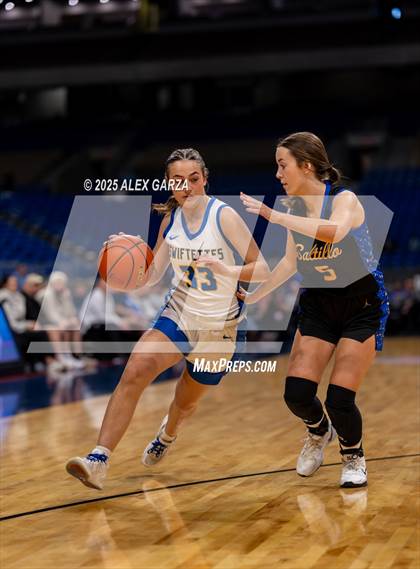 Thumbnail 1 in Nazareth vs. Saltillo (UIL 1A Basketball Division II Final) photogallery.