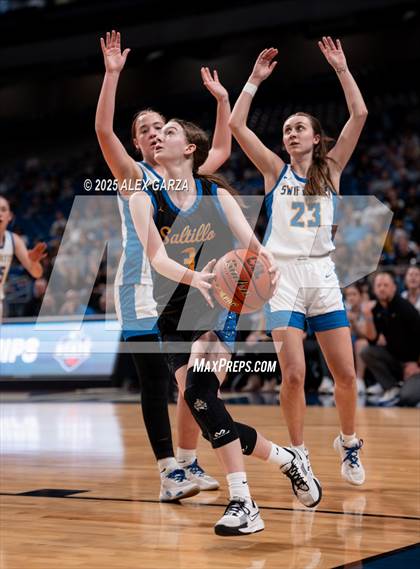 Thumbnail 2 in Nazareth vs. Saltillo (UIL 1A Basketball Division II Final) photogallery.