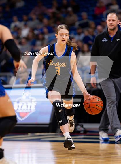 Thumbnail 3 in Nazareth vs. Saltillo (UIL 1A Basketball Division II Final) photogallery.