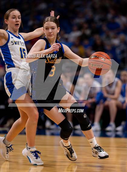 Thumbnail 1 in Nazareth vs. Saltillo (UIL 1A Basketball Division II Final) photogallery.