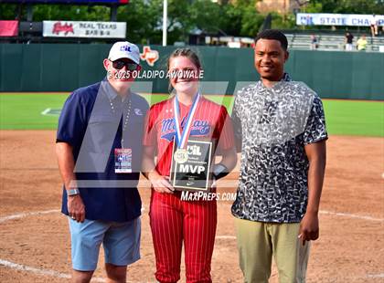Thumbnail 1 in Clear Springs @ Midway (UIL Softball 6A Div 1 Final) photogallery.