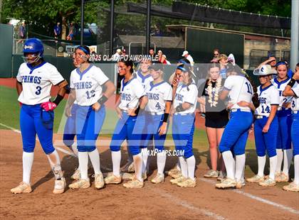 Thumbnail 2 in Clear Springs @ Midway (UIL Softball 6A Div 1 Final) photogallery.