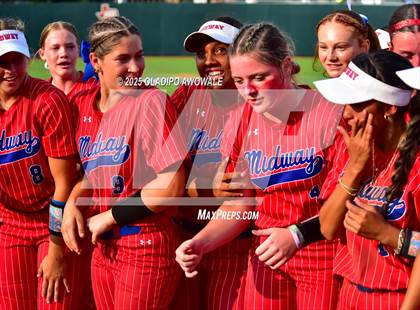 Thumbnail 2 in Clear Springs @ Midway (UIL Softball 6A Div 1 Final) photogallery.