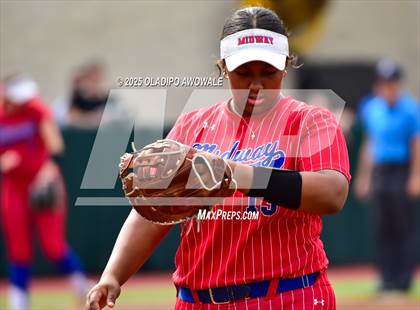 Thumbnail 3 in Clear Springs @ Midway (UIL Softball 6A Div 1 Final) photogallery.