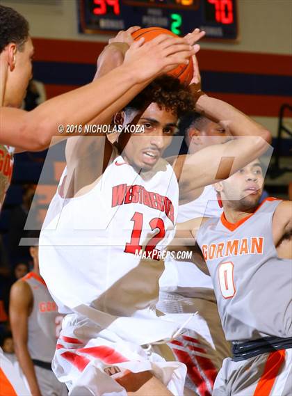 Thumbnail 2 in Bishop Gorman vs. Westchester (Tarkanian Classic) photogallery.