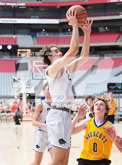 Thumbnail 2 in Prescott vs. Desert Mountain - Section 7 Basketball Tournament photogallery.