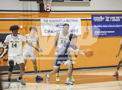Thumbnail 1 in Notre Dame (SO) vs Sylmar (2023 South Pasadena Tournament) photogallery.