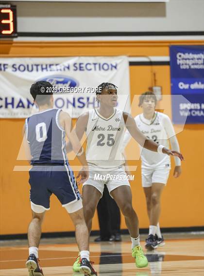 Thumbnail 3 in Notre Dame (SO) vs Sylmar (2023 South Pasadena Tournament) photogallery.