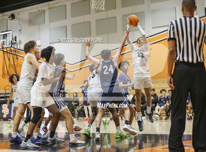 Thumbnail 1 in Notre Dame (SO) vs Sylmar (2023 South Pasadena Tournament) photogallery.