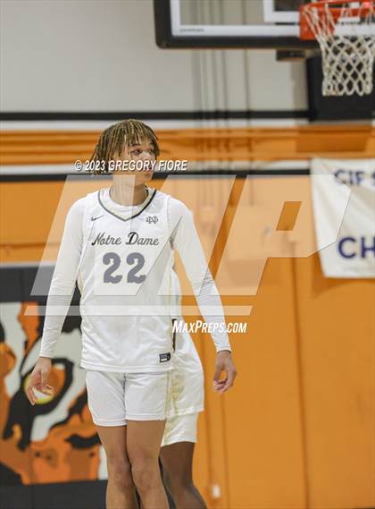 Thumbnail 3 in Notre Dame (SO) vs Sylmar (2023 South Pasadena Tournament) photogallery.